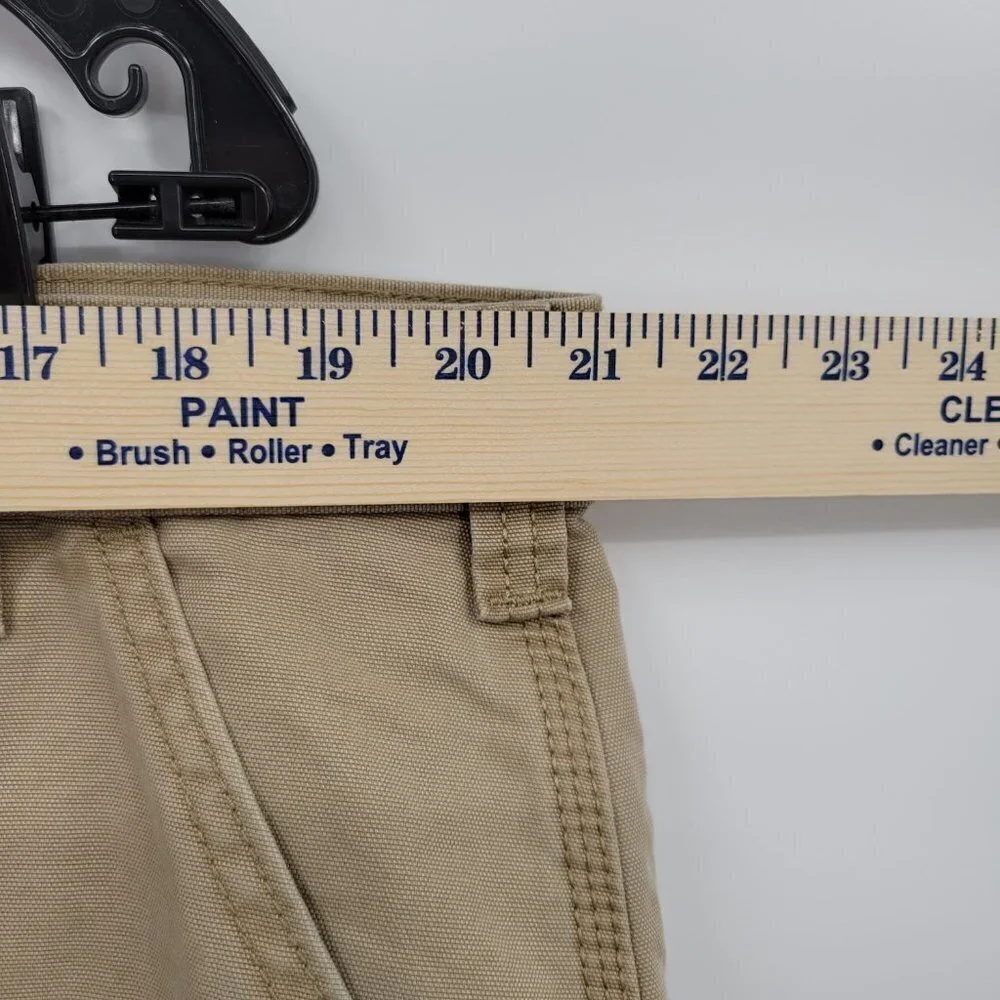 Carhartt Men Brown 100% Cotton Rugged Relaxed Fit Straight Cargo Pants Size 42